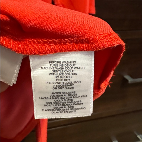 Nine West Orange Tie Front Top in Large - Picture 5 of 5